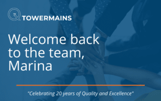Tower Mains welcomes Marina to the team