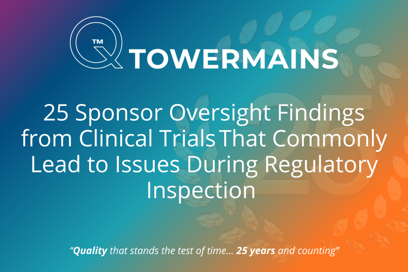 Sponsor oversight findings trials